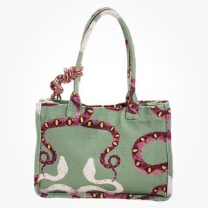 Vince Camuto Alula Tote Coiled Snake Print